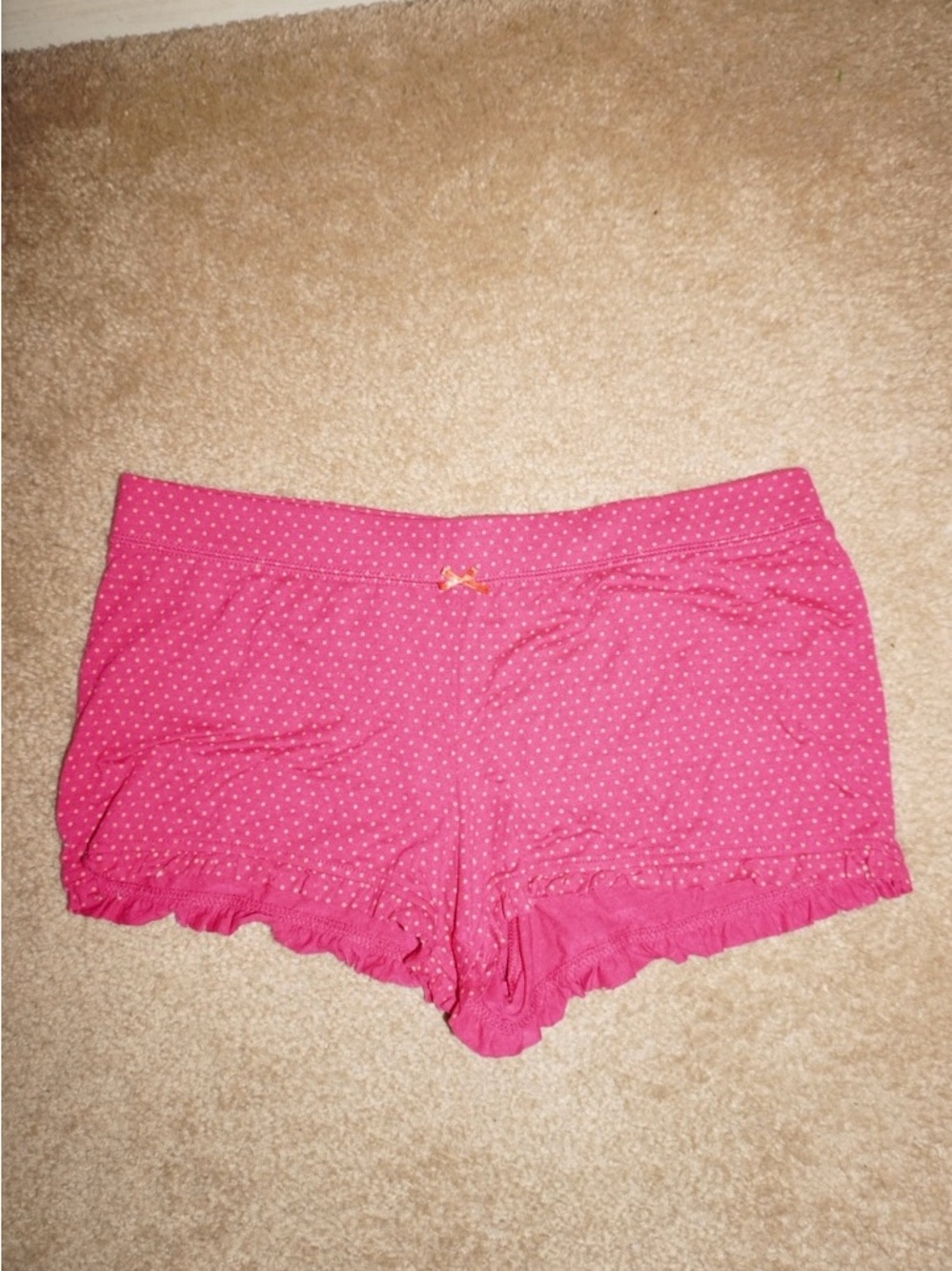 Women’s Pink Polka Dot Sleep Shorts